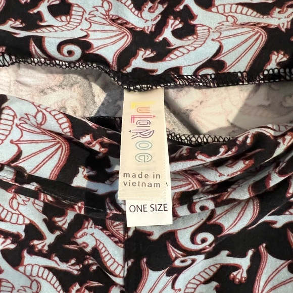 LuLaRoe Dragon print Leggings - Picture 5 of 5